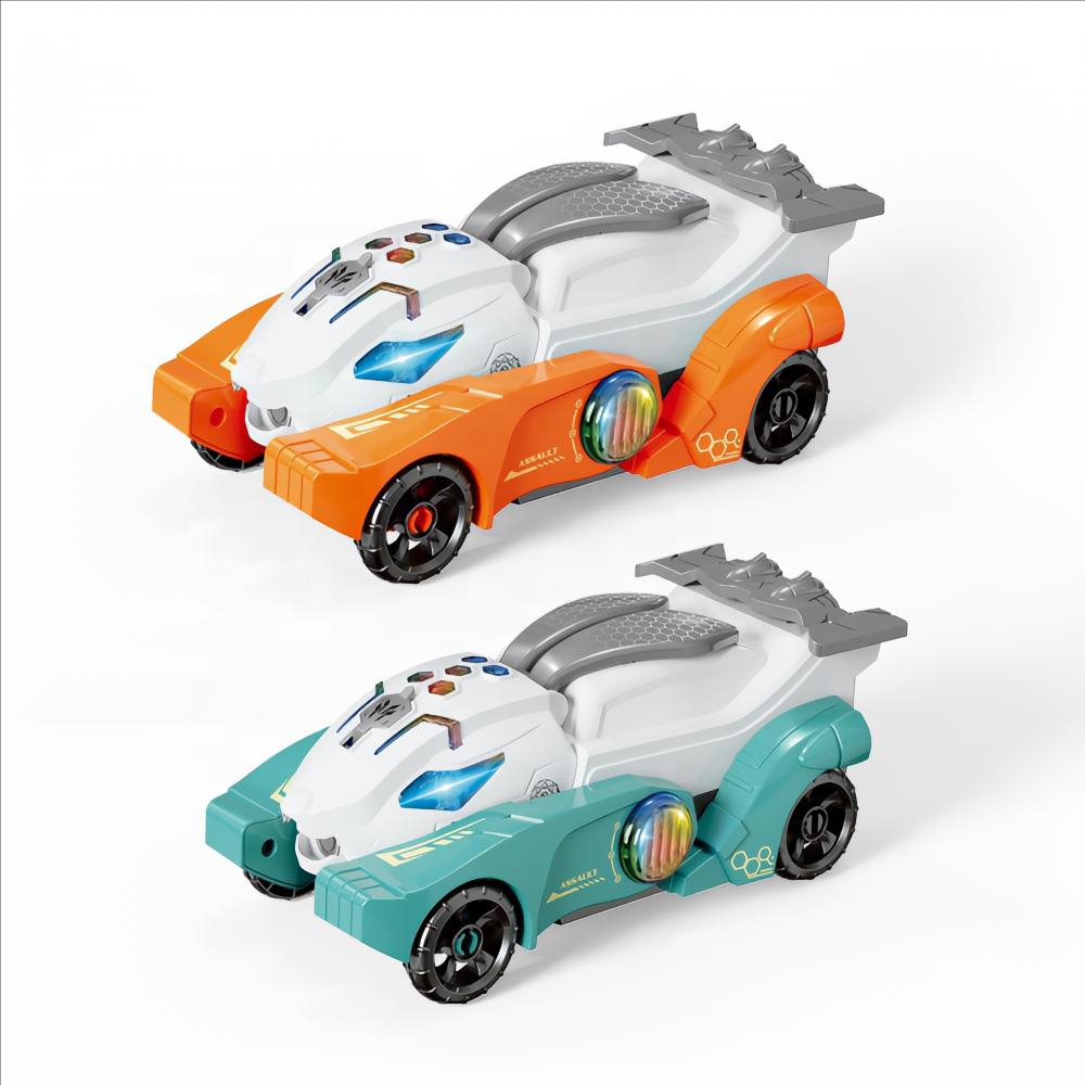Electric Rabbit Car 2 In 1 Rabbit & Car Automatic Transformation Having Music And Light Rabbit Robot With Light Music Cool Deformation Toy Car