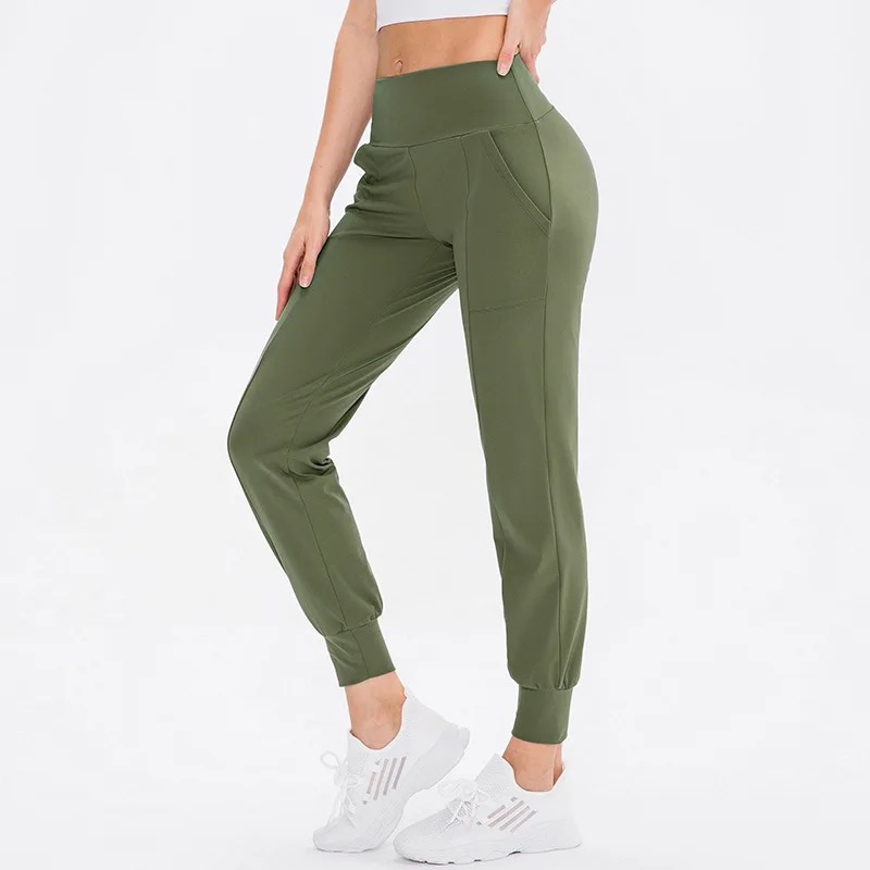 Solid Color QuickDrying High Waist Women Loose Running Fitness Gym Sports  Joggers Yoga Sweat Pants with Pocket  China Sportswear and Yoga Pants  price  MadeinChinacom