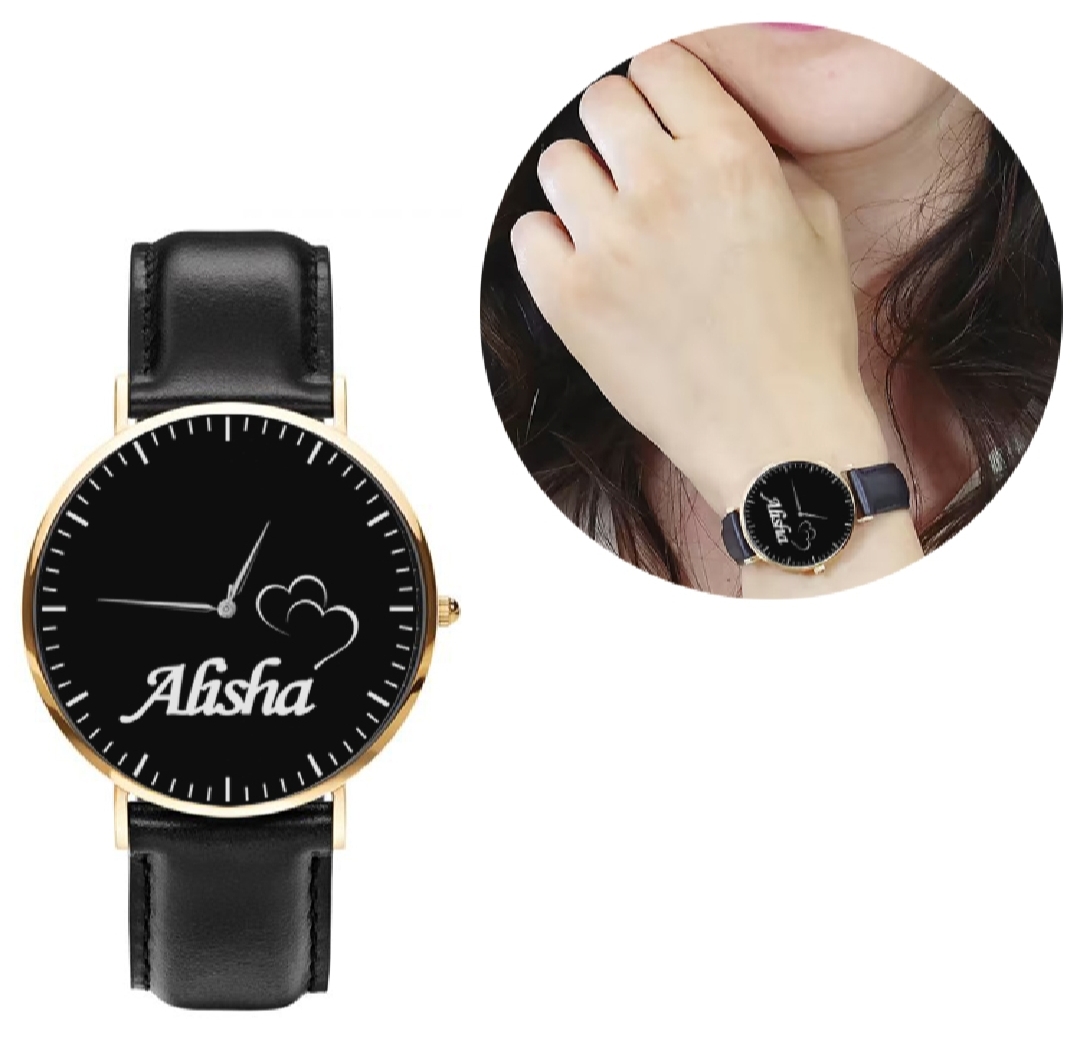 Customized Name Stylish Girls Watch