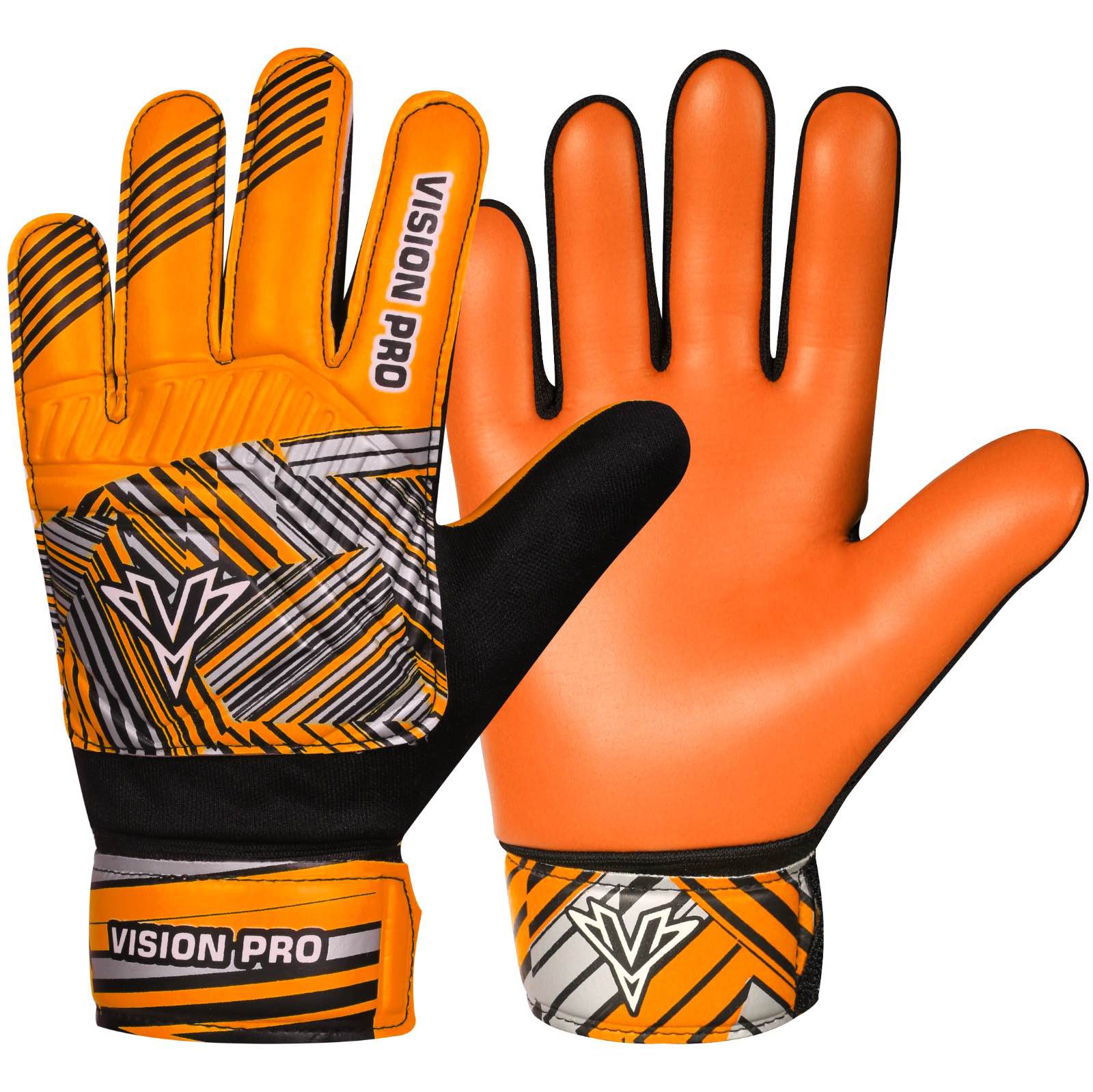 Kids Goalkeeper Gloves Soccer Goalie Football Glove Super Grip Double Wrap Wristband Training Gloves youth Sizes For Boys and Girls