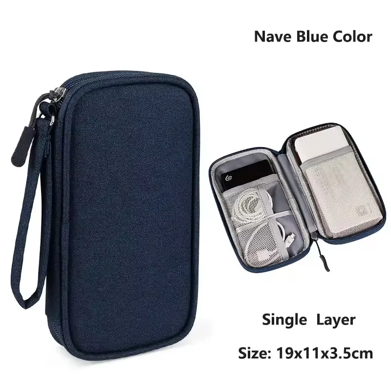 Travel Cable Bag Portable Digital Storage Pouch Charger Data Cable USB Bag Organizer Waterproof Electronic Accessory Storage Bag