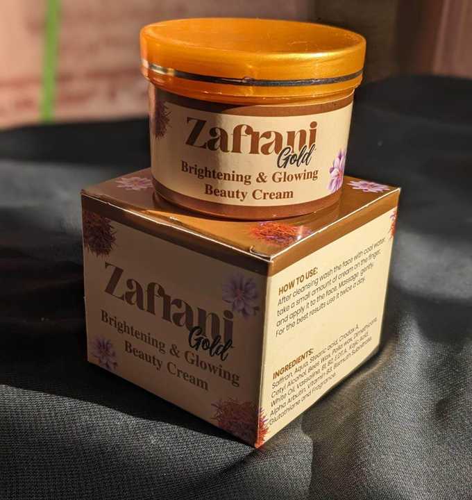ZAFRANI Gold Brightening & Glowing Beauty Cream | Face Cream for Daily Skincare | Skin Care Cream