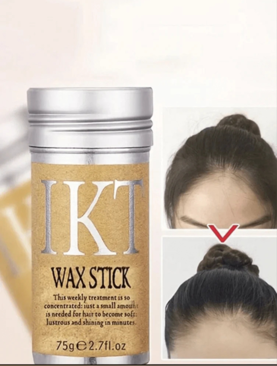 IKT Hair Wax Stick, Styling Wax for Smooth Wigs