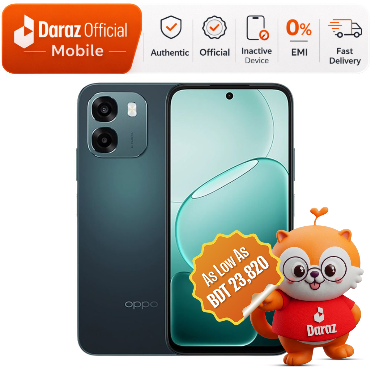 Oppo A6 6GB/128GB | 7000mAh Battery | Snapdragon Processor | 2 Years Warranty