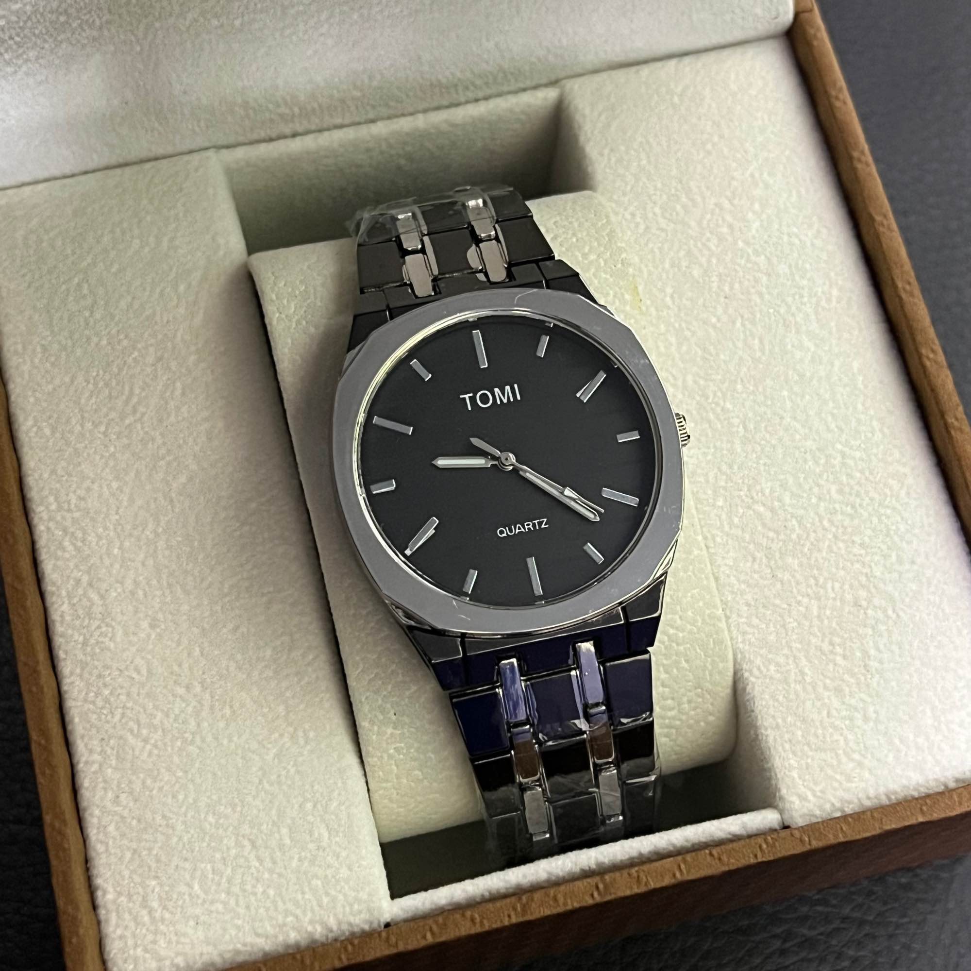 TOMI Luxury Quartz Watch for Men -Octagonal Dial, Casual & Business Men's Wrist Watch