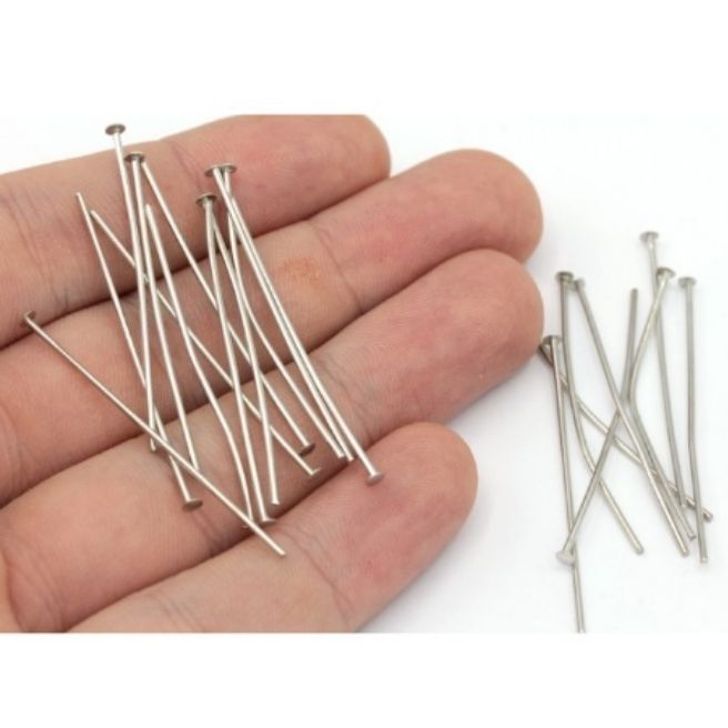Flat Pins for Earrings & Beading Supplies Headpins for DIY Jewelry Making