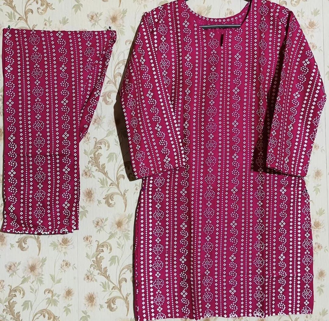 Stylish collection Chunri 2 PC stitched dress for women and young girls