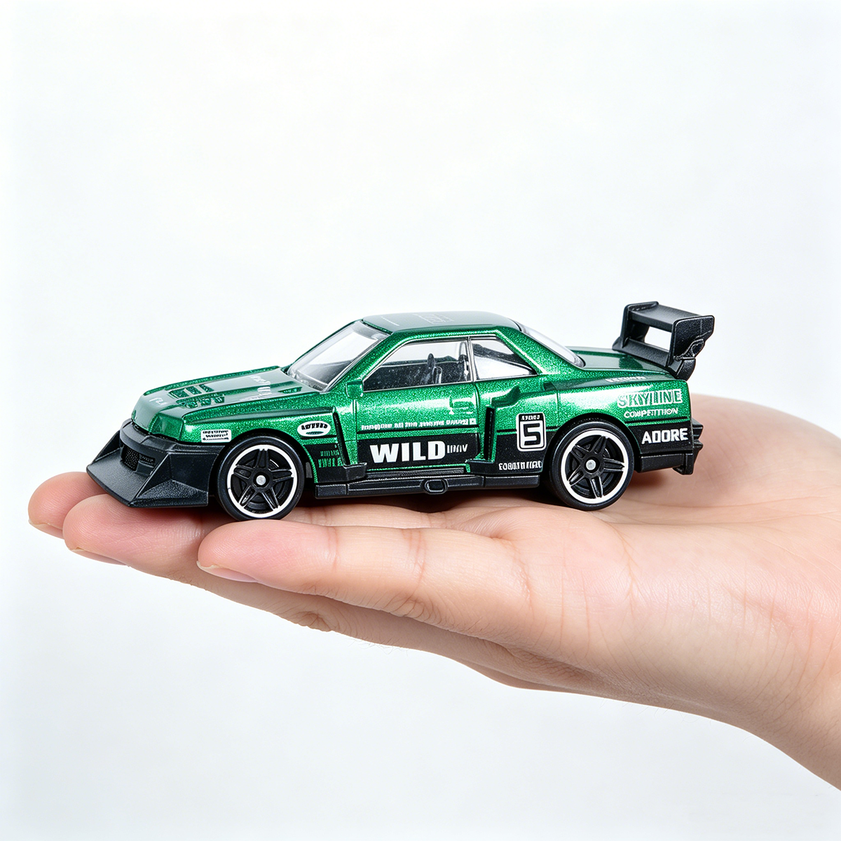 Skyline GT‑R R32 Racing Car, Super Silhouette Drift Coupe Replica, Diecast Alloy Vehicle Model, Collectible Ornament