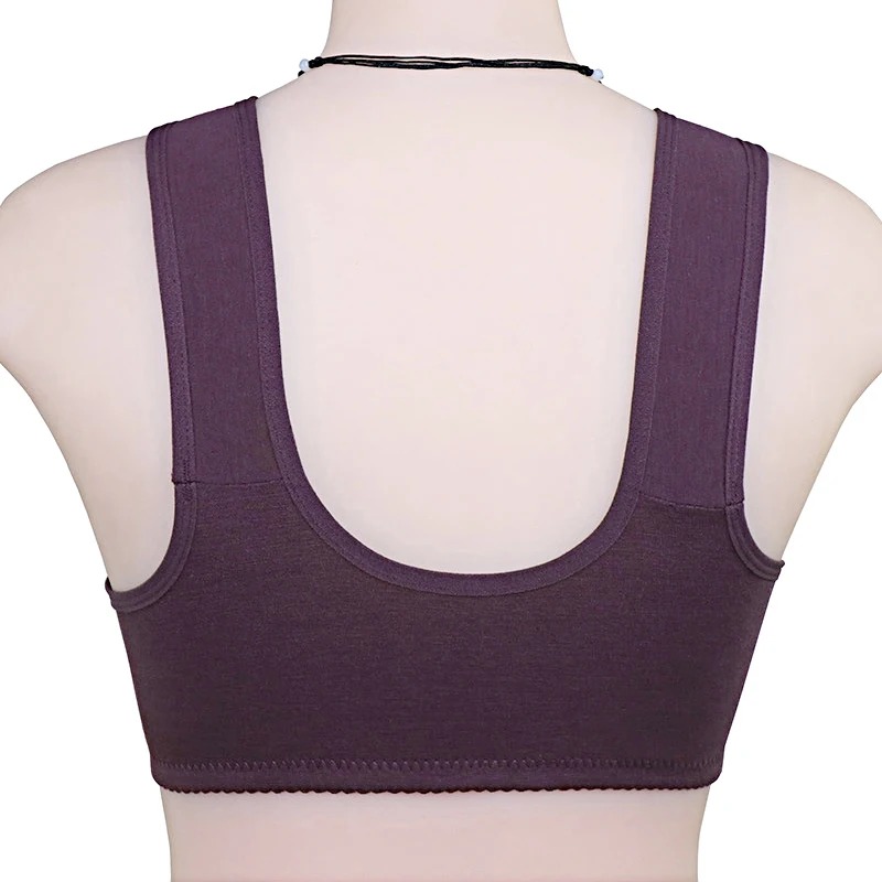 Women's Cotton 3 Button Maternity Nursing Bra