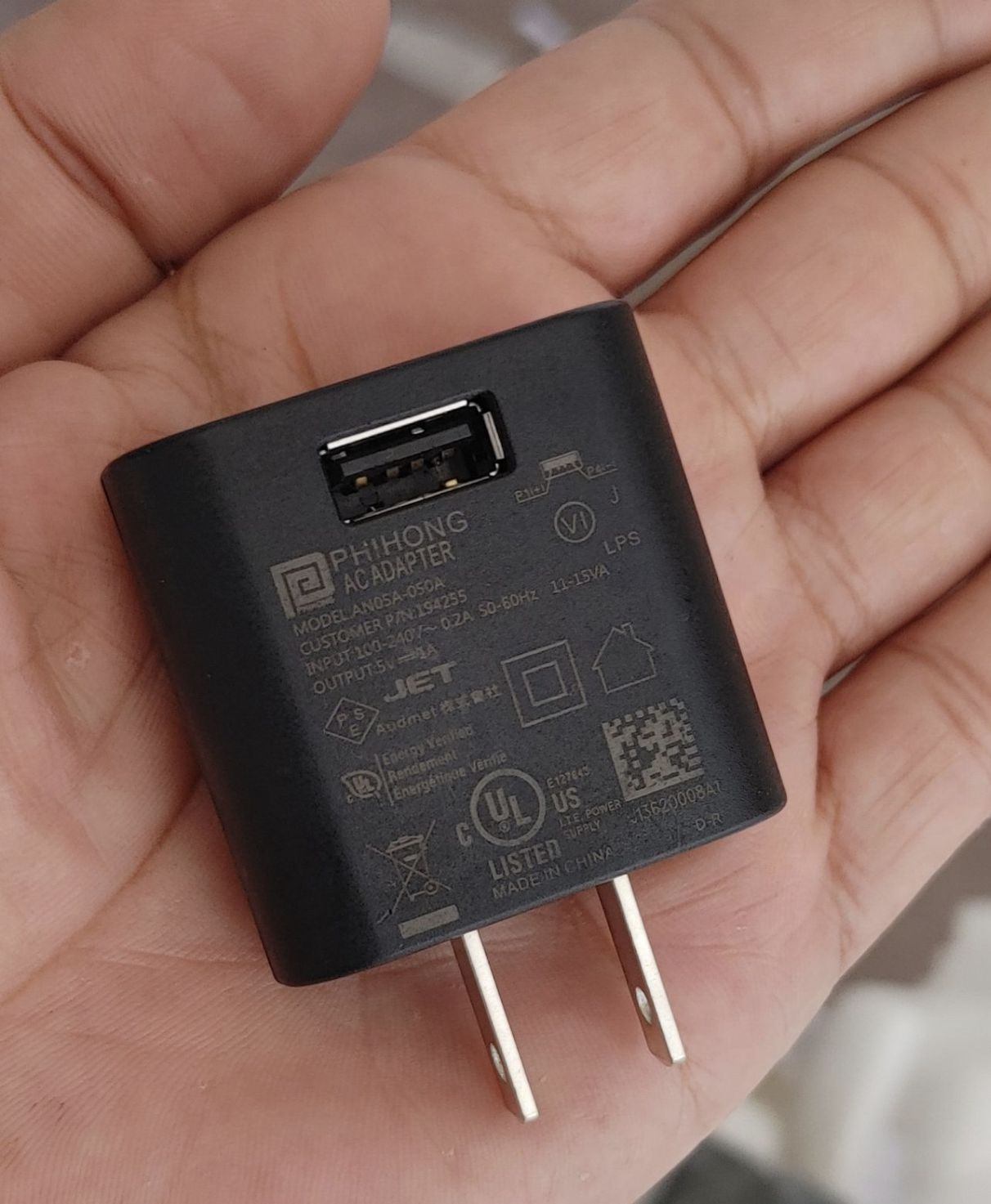 Small Charger for Mobiles, USB LED Lights, Bluetooth Earbuds, Fast, Safe, Reliable Charging, High Quality, Durable for Home and Office Use