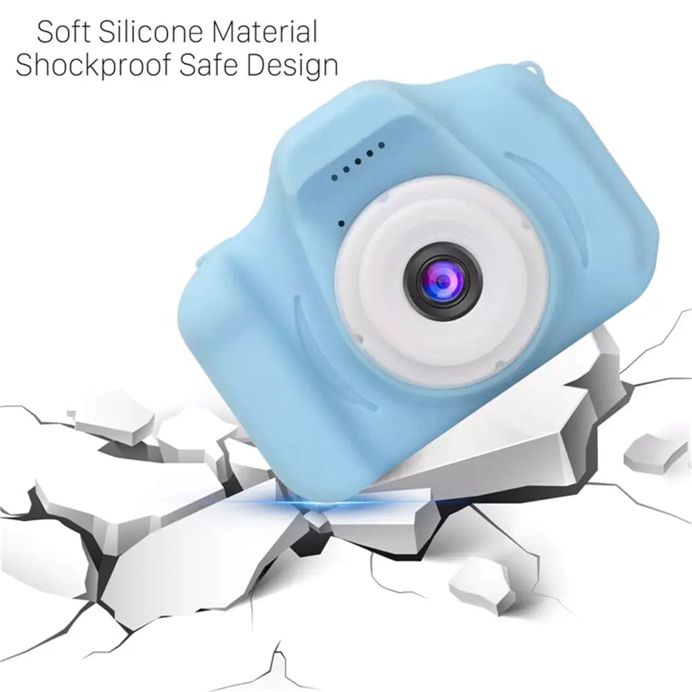 Kids Digital Camera with HD Display & Fun Stickers – Cute Blue Mini Camera for Children 📸