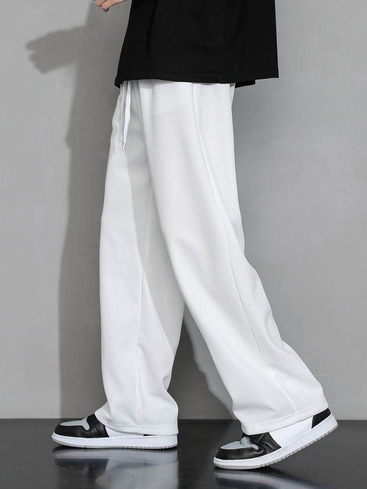 mens loose bottom trouser in  stretchable Jersey fabric