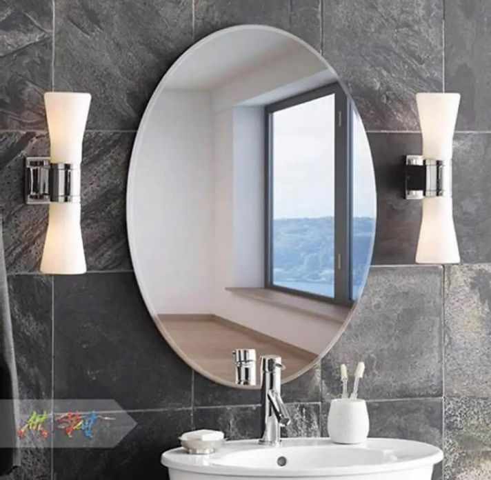 Mirror Wall Stickers – Self-Adhesive Oval Mirror Sheets | Flexible Acrylic Non-Glass Mirrors for Home Wall Décor, Bedroom, Living Room, Bathroom & Office Decoration price in Pakistan