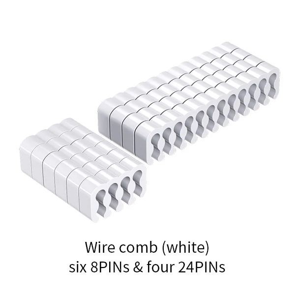 LDPCSJ 24PIN Cable Comb Computer Power Supply Module - Motherboard CPU Graphics Card Organizer Clamp for Neat Cabling