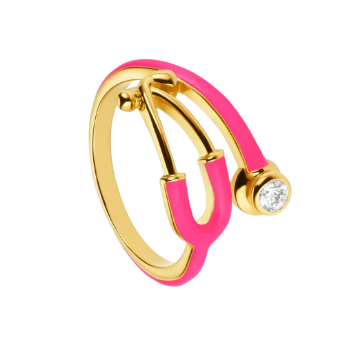Noorm Shop Trendy Doctor Ring Stethooscope Ring Nurse Ring For Girls and Women Best Gift for Medical Professionals Cerateive and Elegant Women's Ring