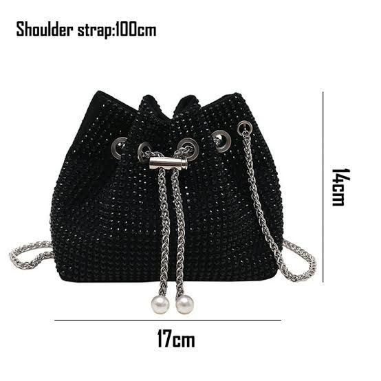 Potli Bag China, Stone Style Bag Imported With Long Chain