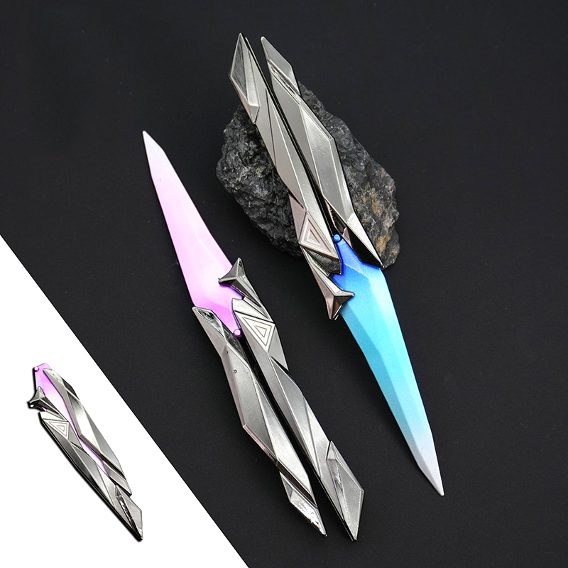 Hot Sale  Shooter Foldable Butterfly 3D Engraved Collectible Weapon Portable Melee Gear For Cosplay/Gaming Accesso