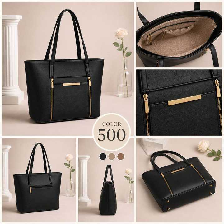 Ladies Tote Shoulder Bag – Premium Synthetic Leather Handbag | Large Capacity | 5 Colors Available
