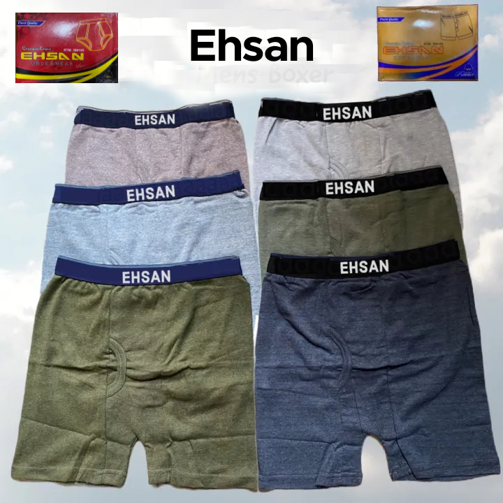 Mens Underwear Boxer Pack of 1,2,3 Mens Shorts for Innerwear - Premium Quality Necker for Boys and Mens for All Day Confort - Cotton Fabric