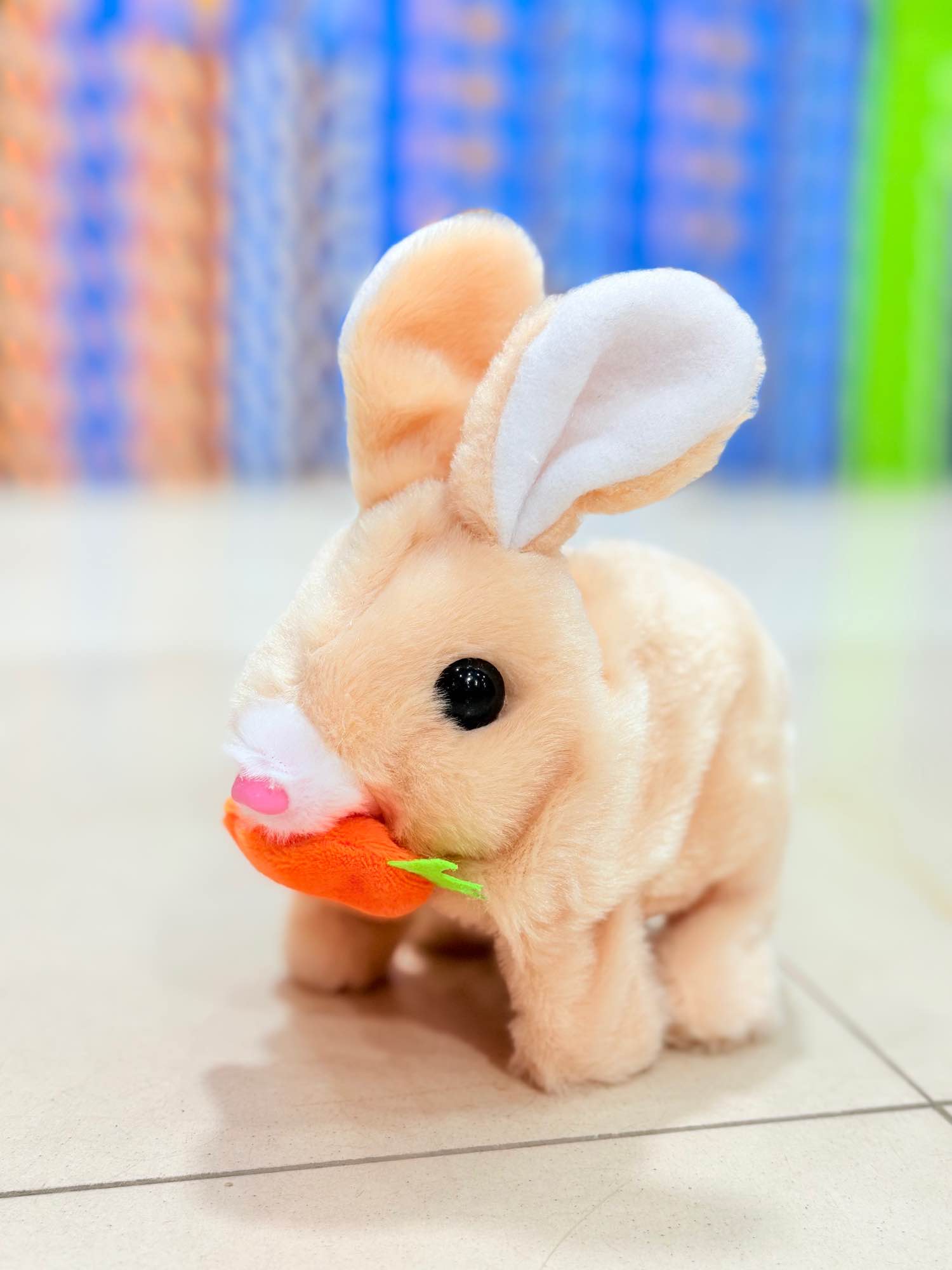 Electronic Plush Rabbit Toy Robot Bunny Walking Jumping Running Animal Shake Ears Cute Electric Pet for Kids Birthday Gifts