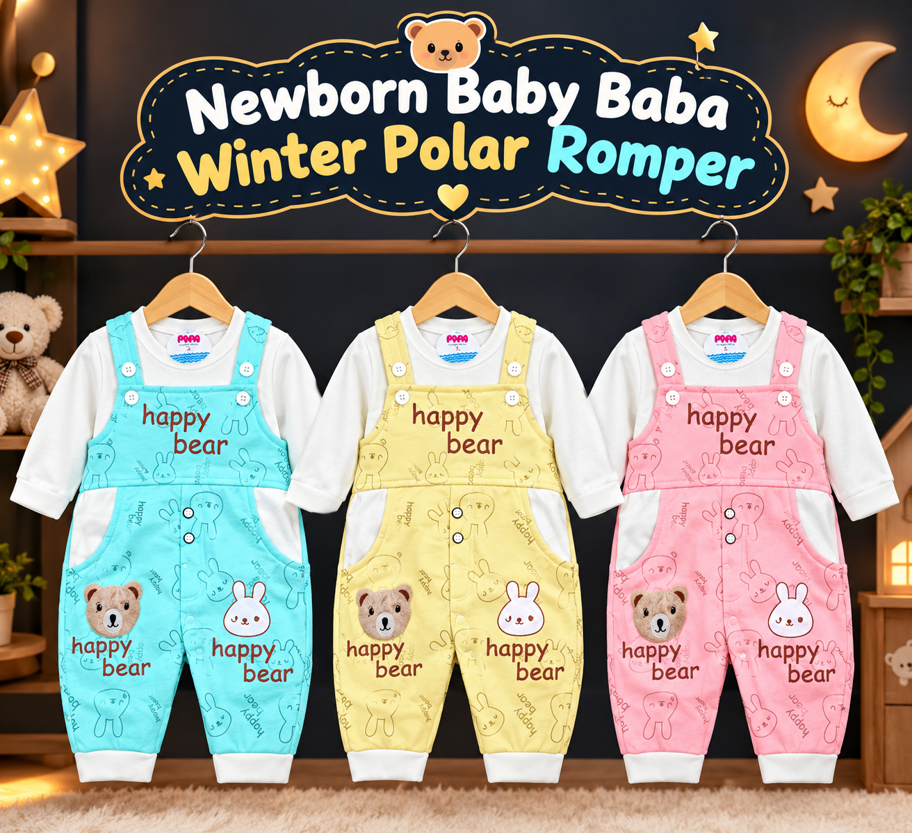newborn baby winter Kotrai Fleece Polar romper suit / newborn baby romper Soft & Warm suit 0 to 3 month