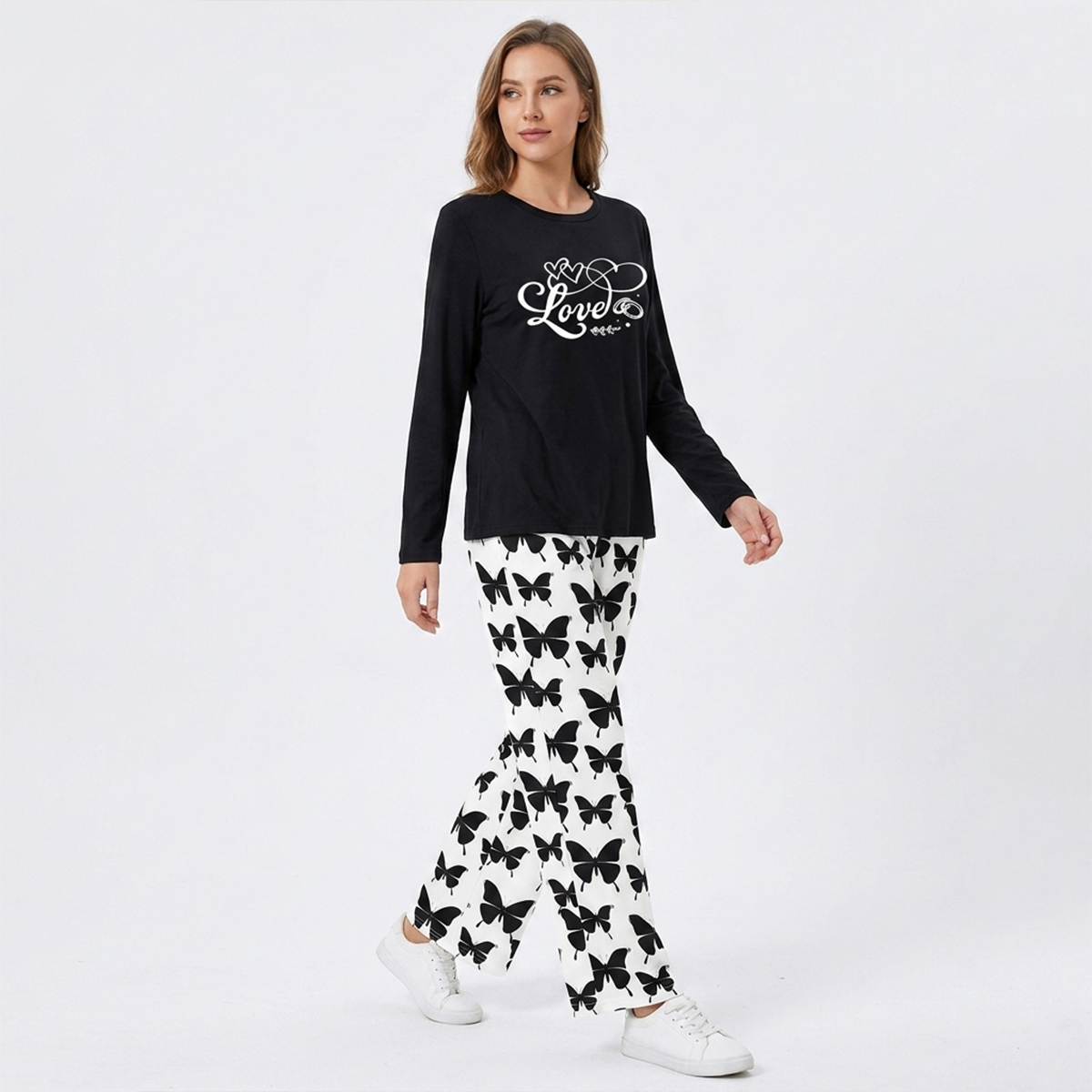 Full Sleeve Night Suit Shirt and Trouser Set Tracksuit For Women and Girls Comfortable Cotton Casual Wear Set