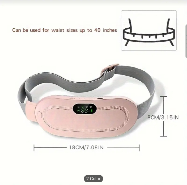 Menstrual Heating Belt Massager Periods Pain Relief Device Portable Cordless periods pain relief Back pain and stomach pain relief massager