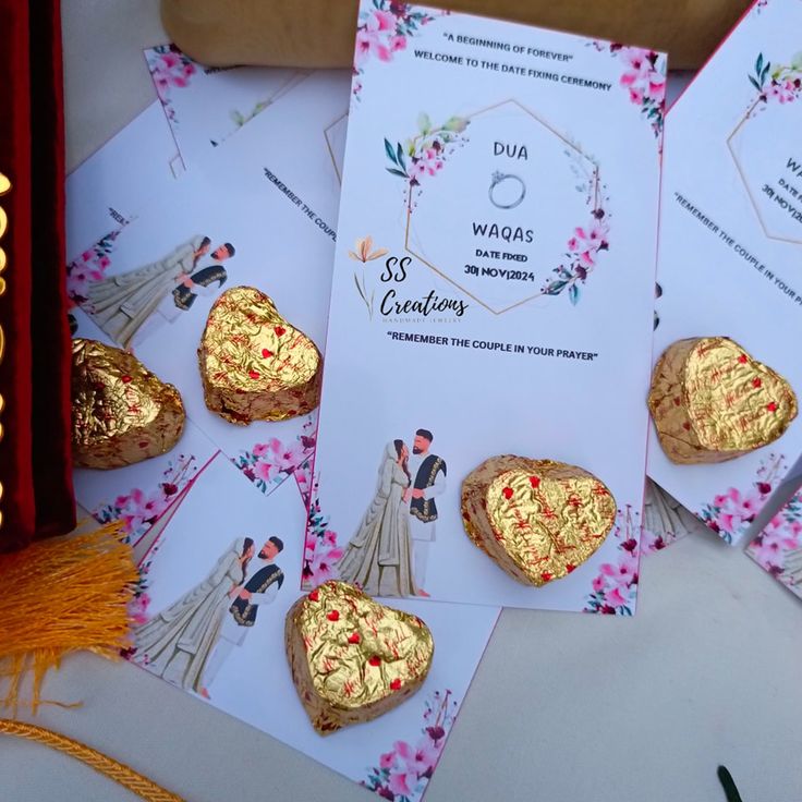 Customized Baat Pakki Chocolate Card | Personalized Engagement Favor Card | Nikkah Mubarak Gift Card | Wedding Return Gift | Ferrero Chocolate Card | Only Display Cards
