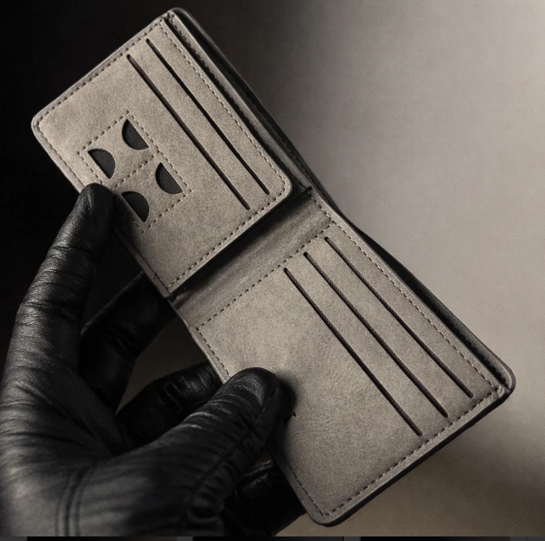 Leather Wallet for Men Slim Matte Finish Wallet