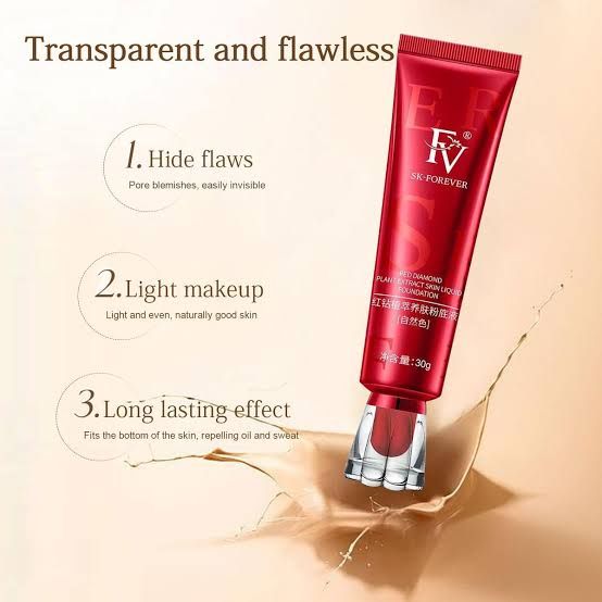 FV liquid Foundation Red Tube Polypeptide Skin Nourishing Foundation Licu