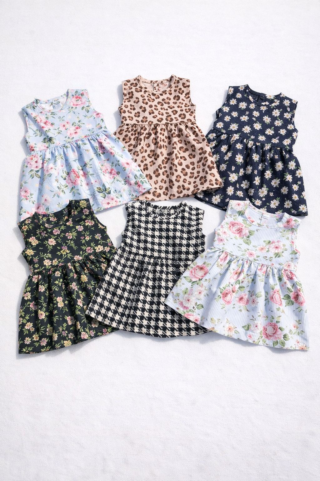 Baby Girl Frock Pack Of 5 Summer Cotton Dresses | Random Design Multicolor Baby Frocks Set 0-4 Years | Soft Casual Daily Wear Cute Kids Girls Dress Pack | Newborn Toddler Baby Girl Clothes Pakistan | Printed Comfortable Baby Frock Bundle
