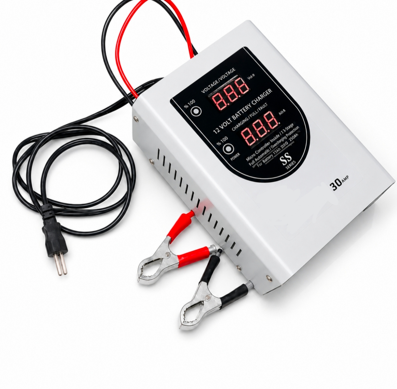 HYBRID AUTOMATIC BATTERY CHARGER 12 volt 30 ampere For All Batteries