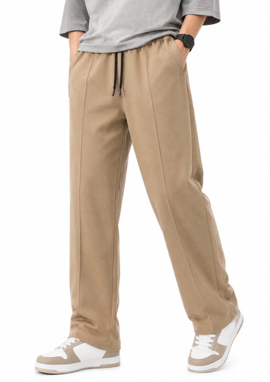 Men's Baggy Lining Trouser Old Money Style Trouser /Korean Style Trousers, Loose Fit Trousers Wide Leg Trouser.