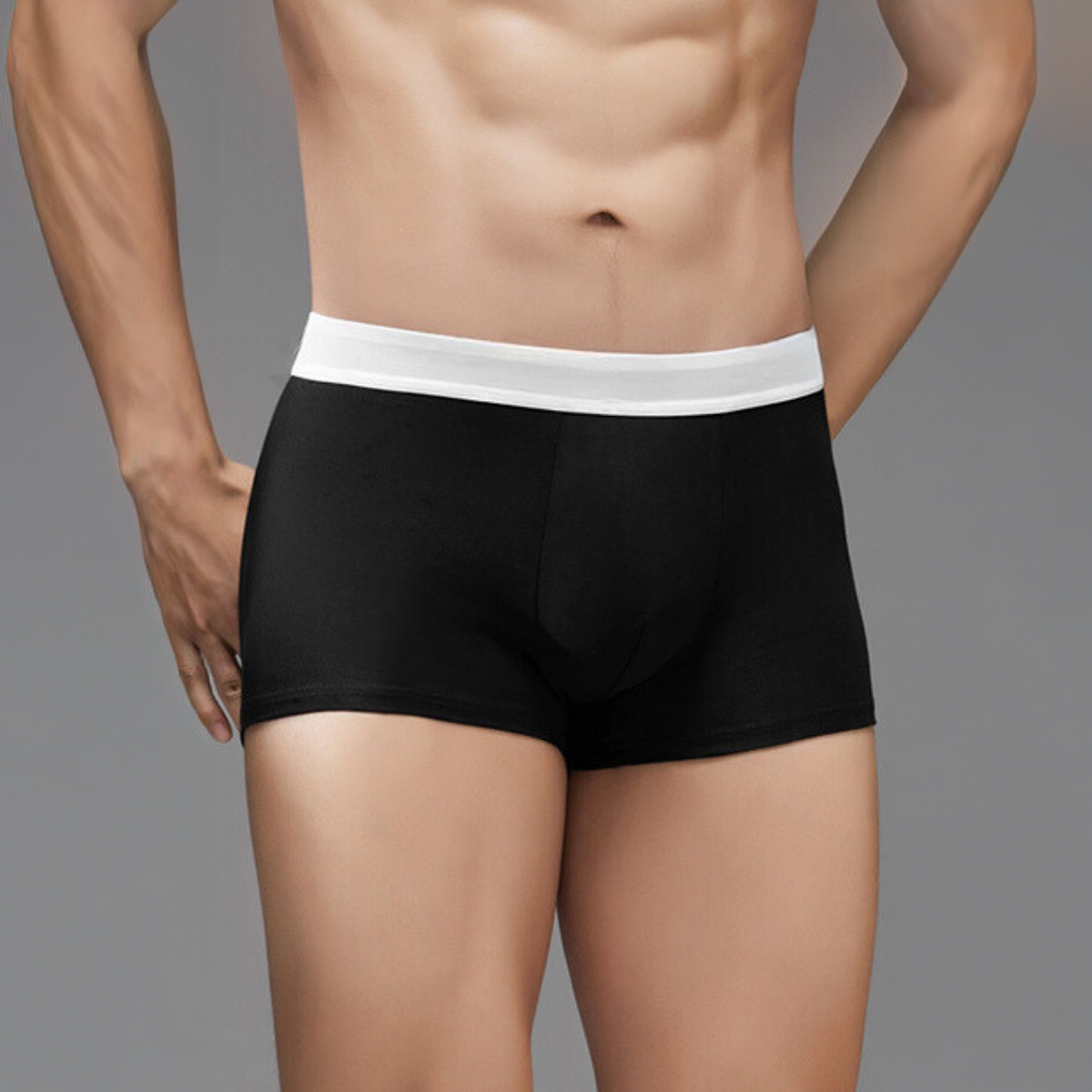 Bin-b Boxers For Men Pack of 3 Cotton Fabric Breathable Underwear Random Multiple Color