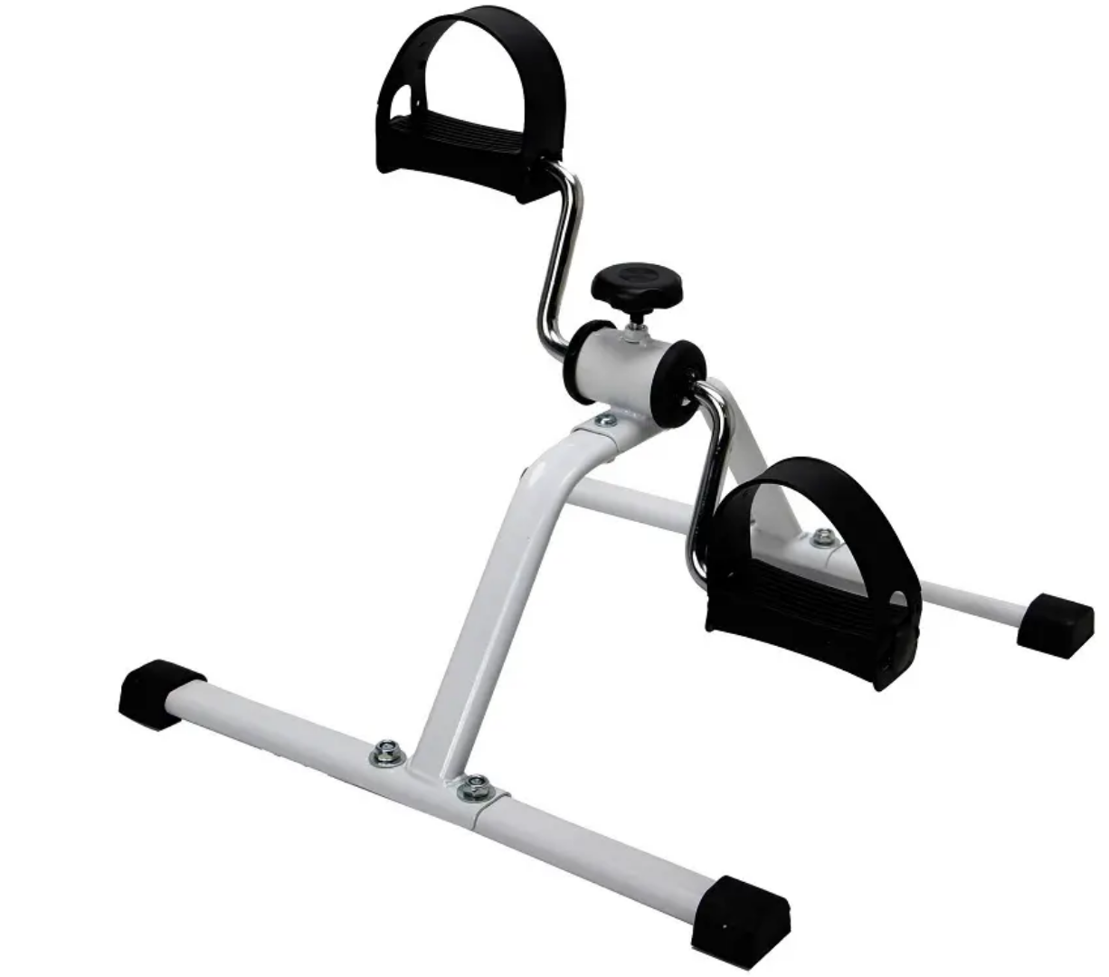 Mini Exercise Bike Pedal Exerciser for Home Gym Fitness, Portable Under Desk Cycle Machine for Legs & Arms Workout, Adjustable Resistance Foot Pedal Trainer for Physiotherapy Rehabilitation & Indoor Cardio Equipment