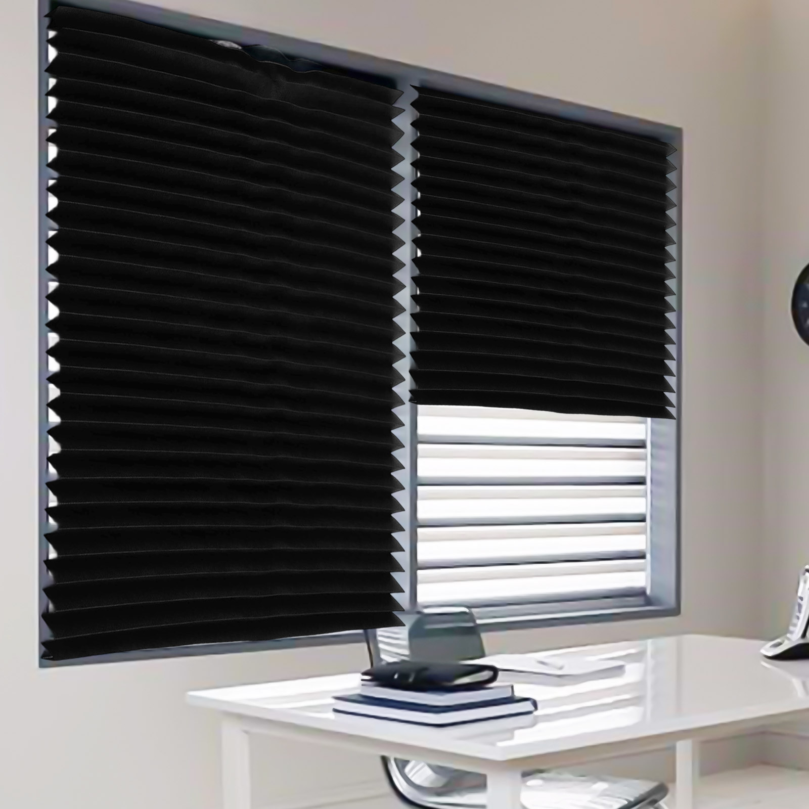 Blinds Fully Blackout Curtains Self-adhesive Cutting Portable Roller Blinds For Bedroom Living Room Balcony Bedroom Accessories