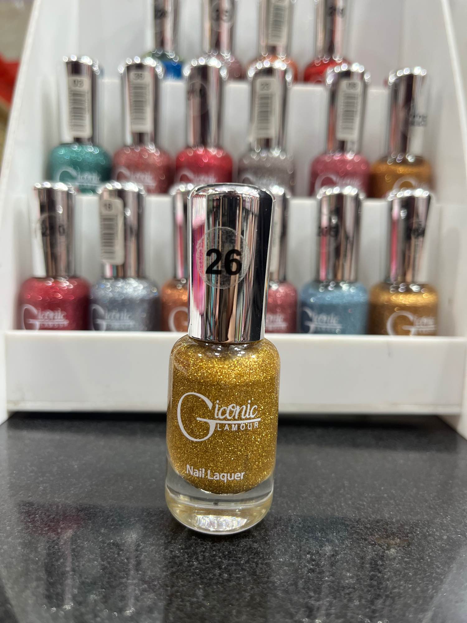 Glamour Iconic Glitter Nail Polish – Long Lasting & Quick Dry