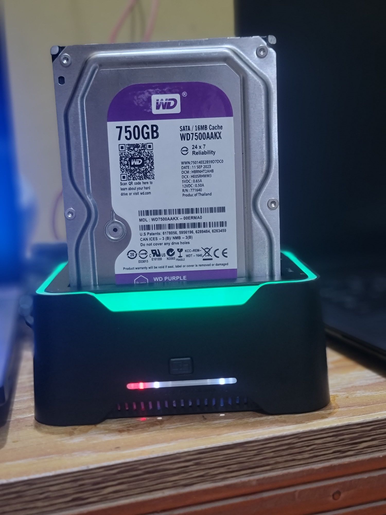 Sata 3.5 inch hard disk docking station support dual hdds in one time