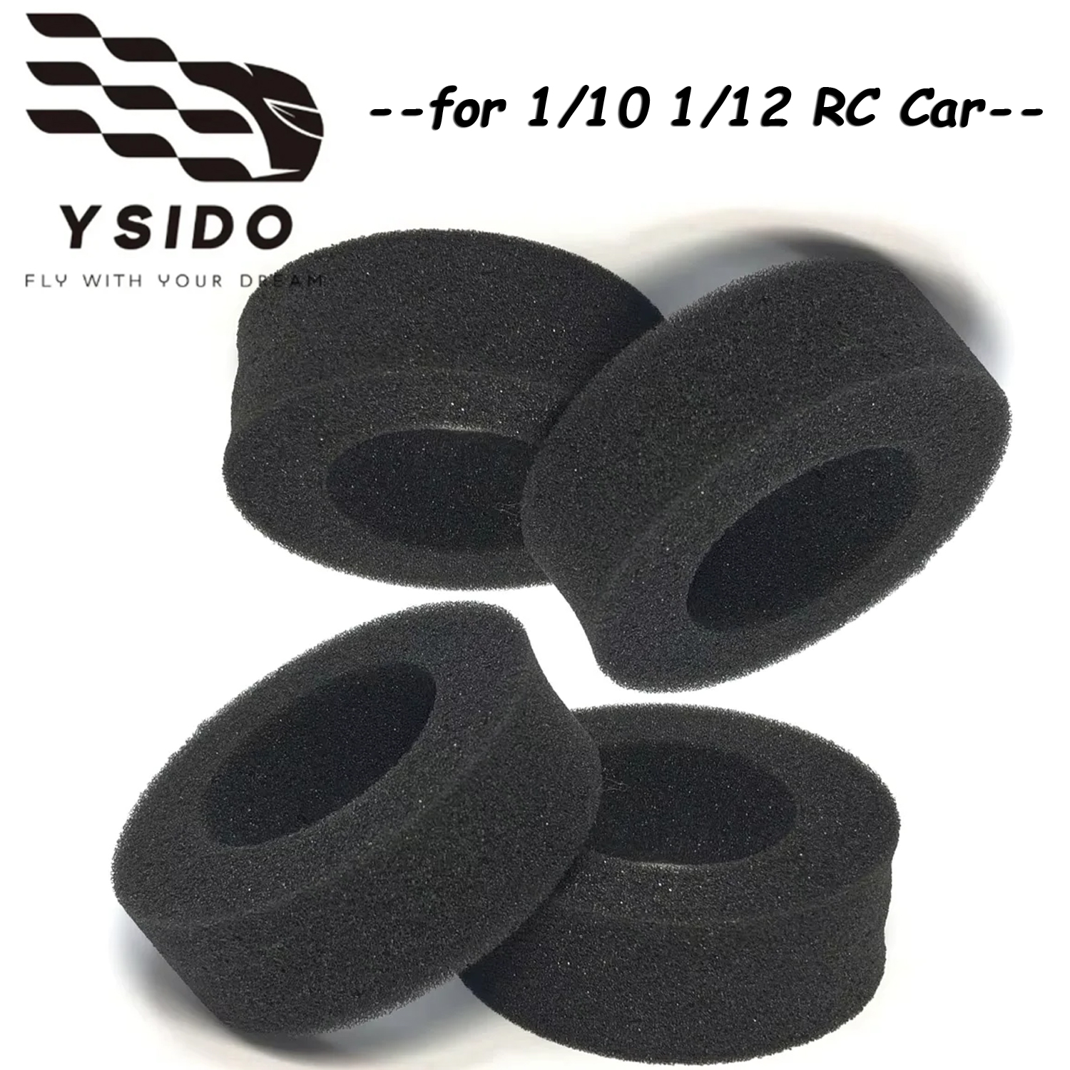 RC Tire Inserts Soft Outer Foam Inserts 1/10 1/12 RC Car Wheel Sponge Liner for Hardened Tire Sponge Foam RC Crawler Cars Parts