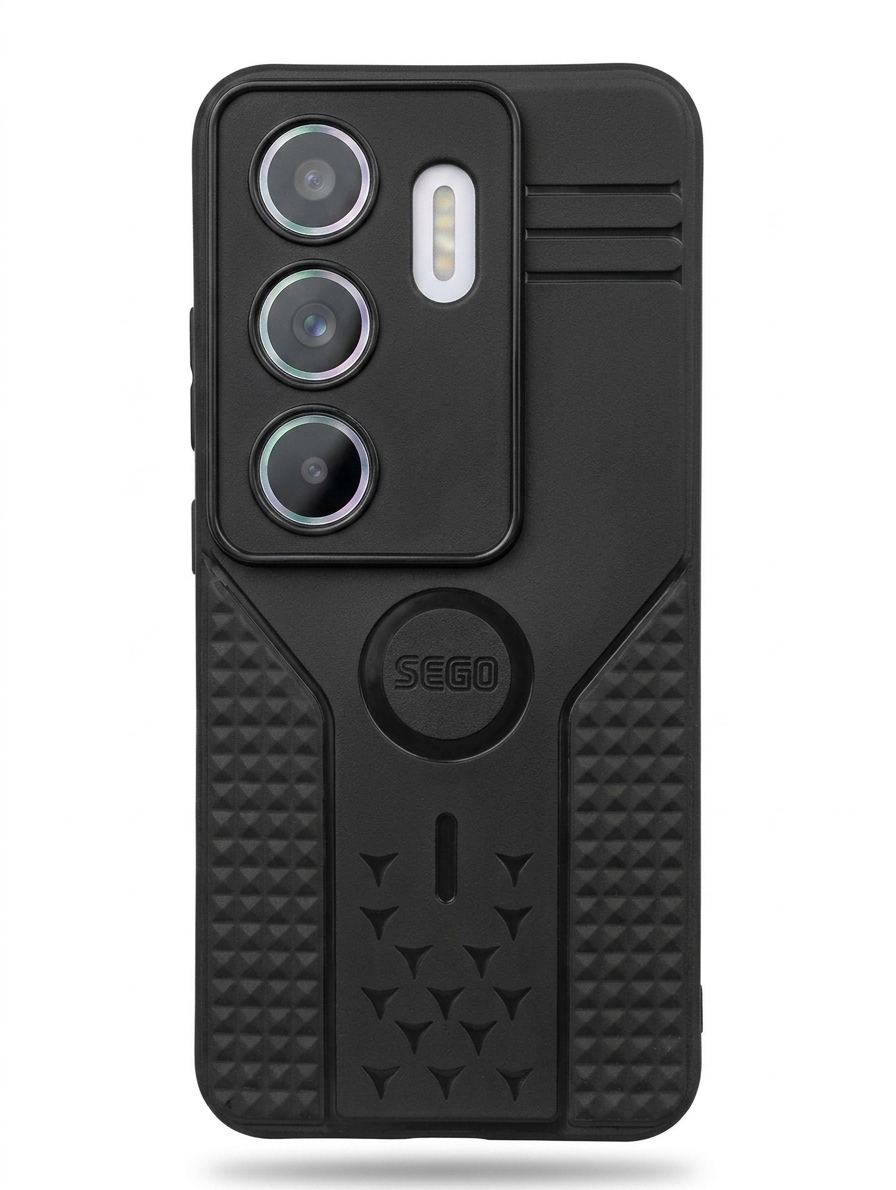 SEGO Note 70 Premium Full Rubber Armor Shockproof Back Case With Slider Lens Cover
