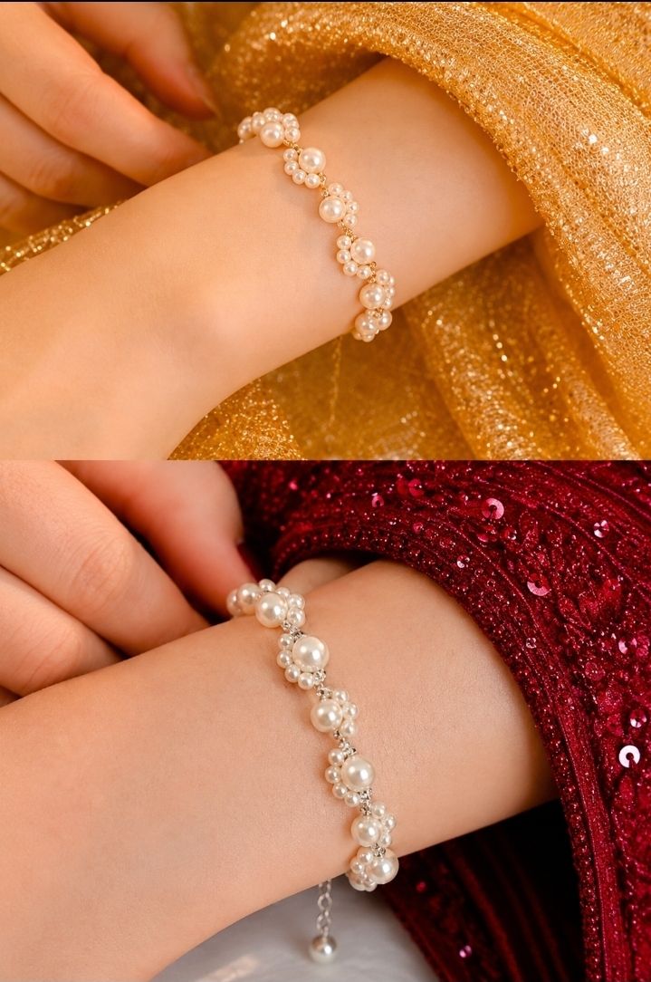 Delicate Pearl Bracelete For Girls - Pearl Bracelete - Bracelete
