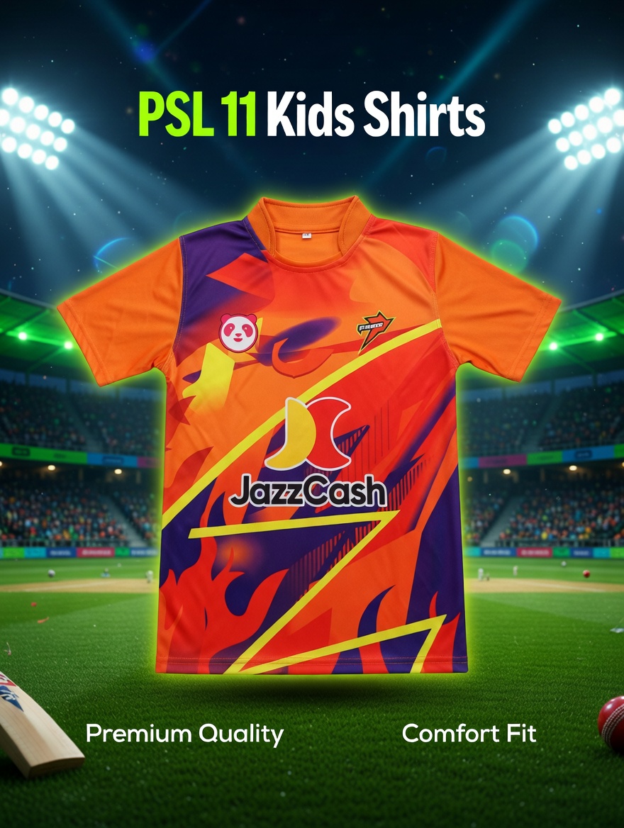 Premium Kids Cricket League Jersey – Full Sublimation Sports Shirt for Boys (9-14 Years) – All City Edition Colors Available – High-Quality Dry-Fit Fabric