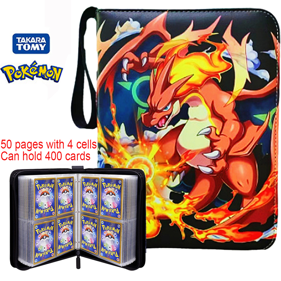 @New Pokemone Card Album PU Zipper Photo Album Collection Book Anime Figure Album Hobby File Kids Toy  In Stock