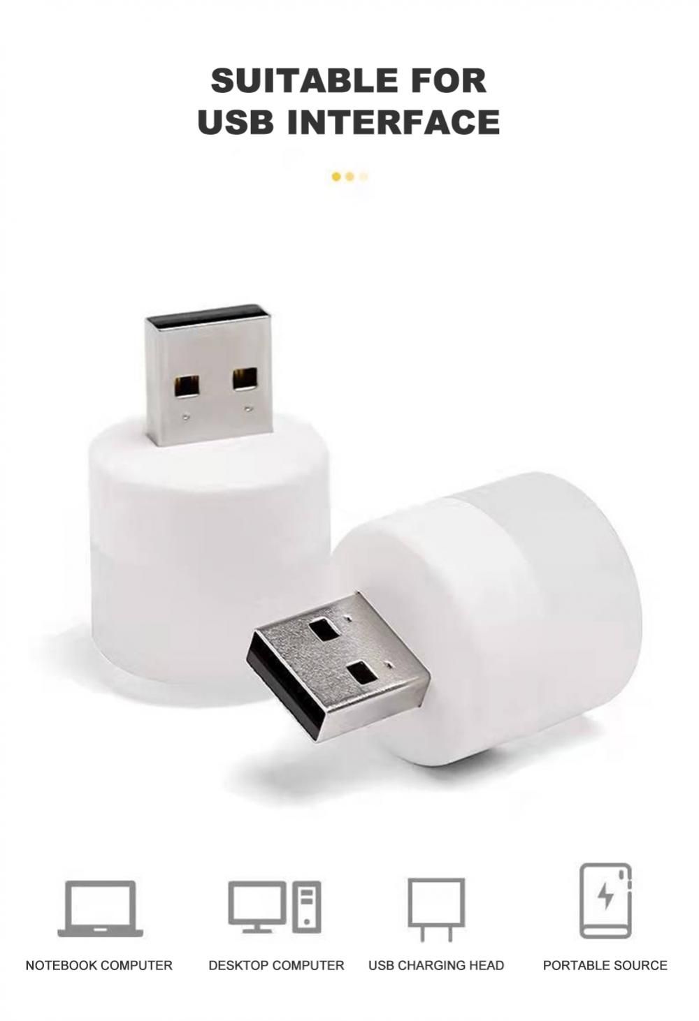 Pack of 2 Mini USB LED Light Bulbs | USB Plug Lamp Computer Mobile Power Bank | White | Small Book Lamp | LED Eye Protection Reading | Light Desk Lighting. Mini Led Usb Light Night Light Mini bulb Mini USB LED Light Bulbs