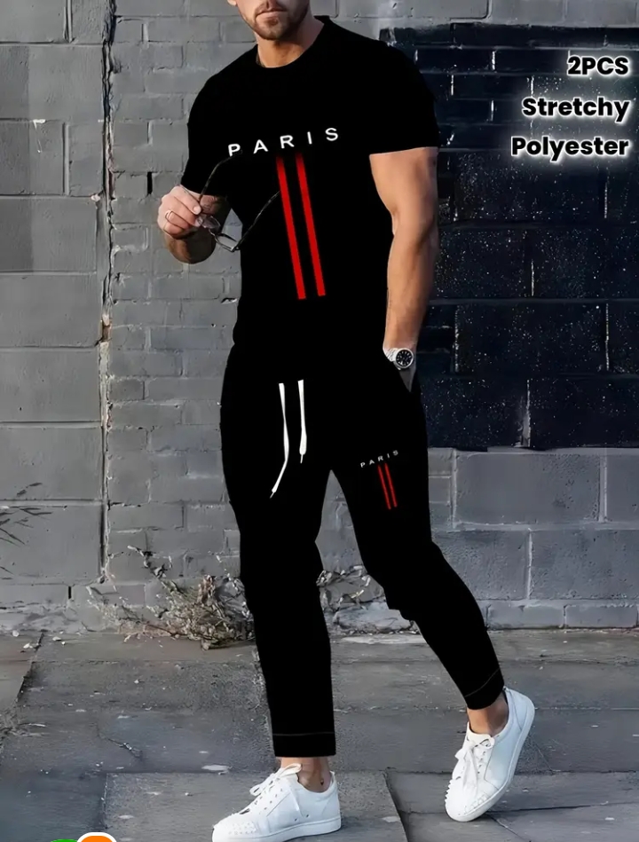 NEW ARRIVAL 2 PC PRINTED SUMMER TRACKSUIT FOR MEN _ SOFT AND COMFORTABLE FABRIC SUMMER TRACKSUIT FOR MEN _TRACKSUIT FOR MEN_ PREMIUM T SHIRT AND TROUSER SET PRINTED SUMMER TRACKSUIT FOR MEN_TRACKSUIT FOR BOYS