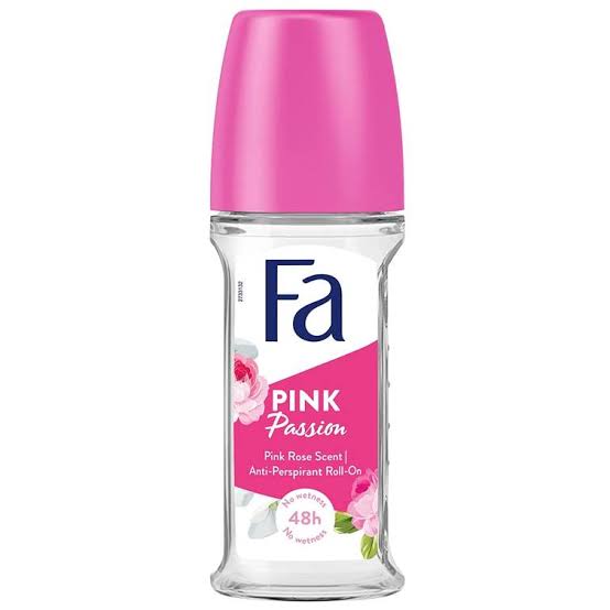 Fa Pink Passion Roll-On Deodorant 50ml - Pink Rose Scent 48H Protection For Women - Original