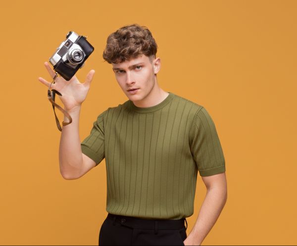 NEW DROP NEEDLE TEXTURE T-SHIRT FOR BOYS AND MEN - OLD MONEY KNITTED TSHIRT FOR BOYS AND MEN - SUMMER WEAR KNITTED TSHIRT FOR MEN