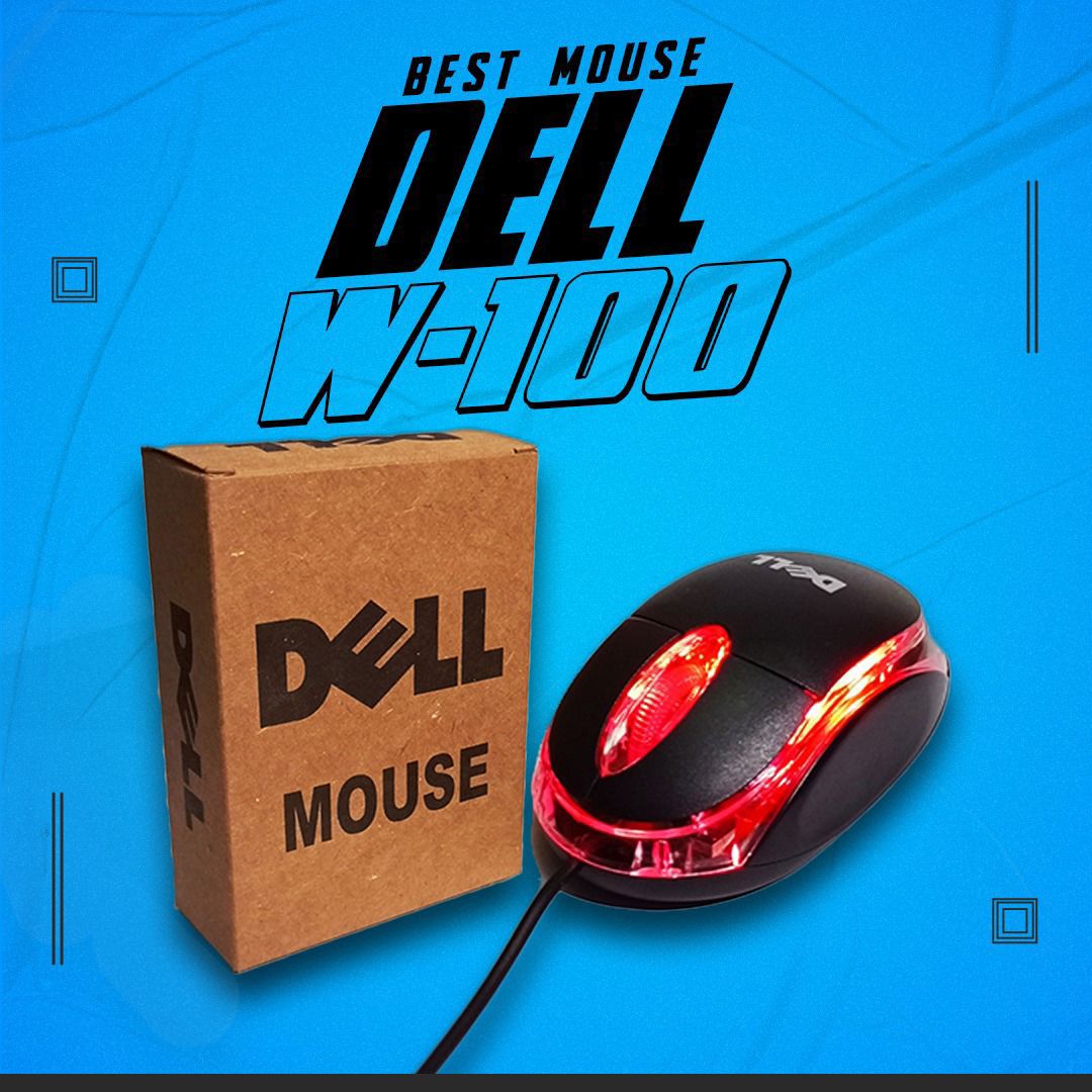 USB Wired Optical Mouse with Red Light – Smooth Cursor Control – Plug & Play Computer Mouse for Laptop & PC