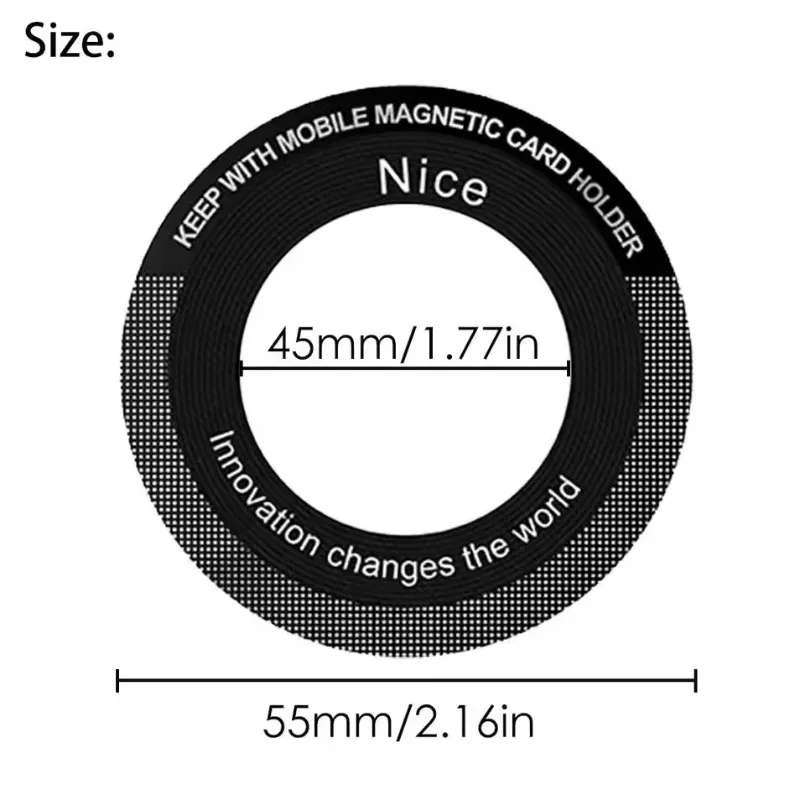 1-5pcs Magnetic Ring for Magsafe Wireless Charger Sticker Rings Magnet Desktop Car Phone Holder for IPhone 16 15 17 Android