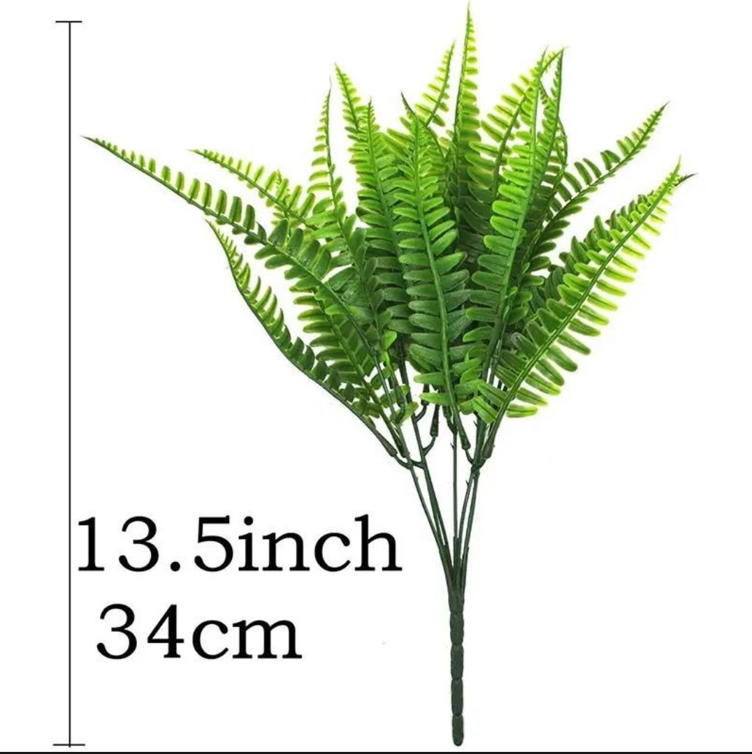 Artificial 7 Head Green Bunch for Vases and for home decore